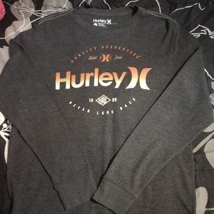 Long sleeve large hurley shirt